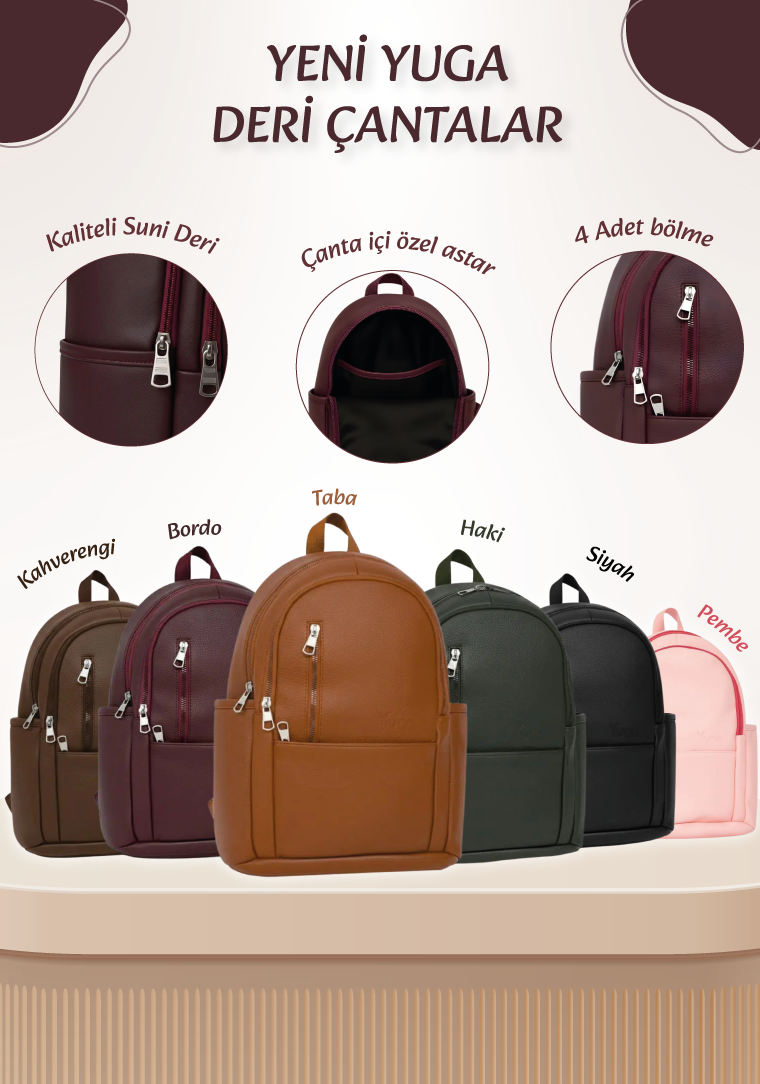 Deri Sırt Çantası