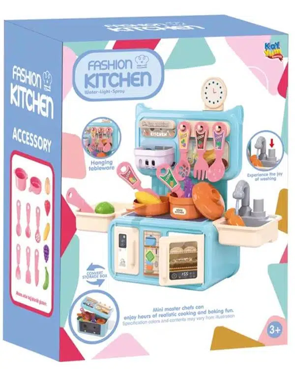 Kayyum Oyuncak Mini Mutfak Seti Mavi 2561