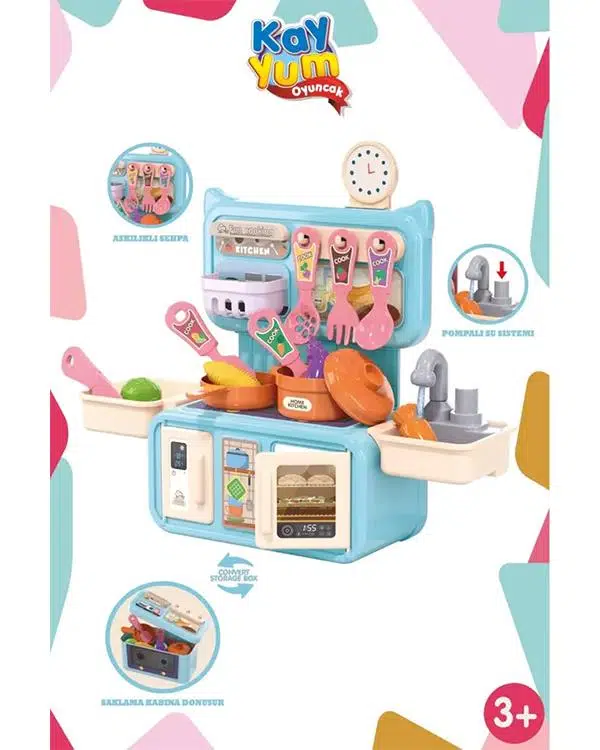 Kayyum Oyuncak Mini Mutfak Seti Mavi 2561 Kayyum Oyuncak Mini Mutfak Seti Mavi 2561