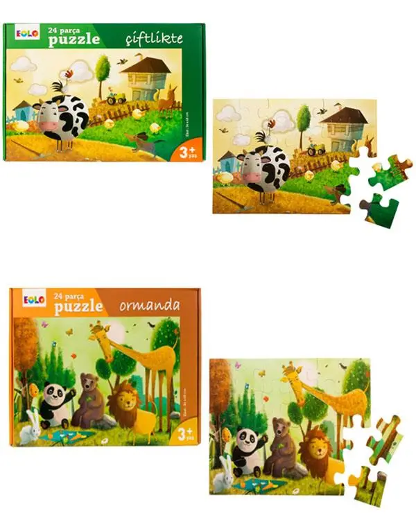 Ormanda ve Çiftlikte 2li Puzzle Set