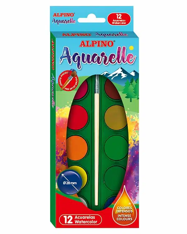 Alpino Aquarelle 12 Renk Sulu Boya Seti