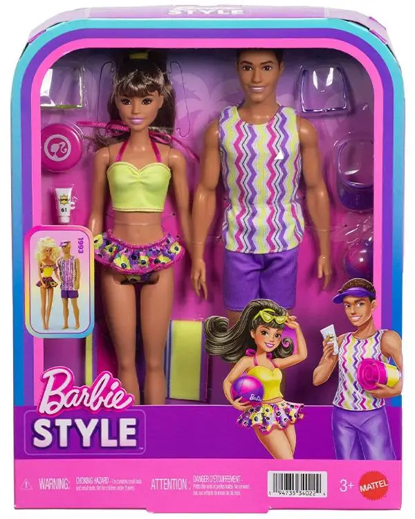 Barbie Style Barbie ve Ken Plaj Günü JJP05