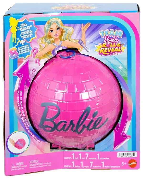 Barbie Team Barbie Roll & Reveal Pop Yıldızı Bebek ve Aksesuarları JMK19