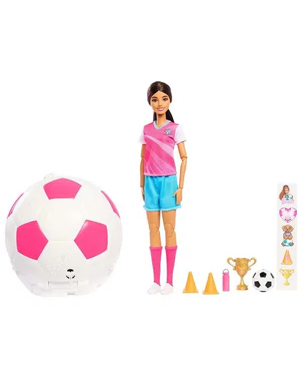 Barbie Team Yuvarla Ve Ortaya Çıkar Fulbolcu Esmer Bebek JMK20 Barbie Team Yuvarla Ve Ortaya Çıkar Fulbolcu Esmer Bebek JMK20