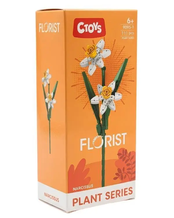 Ctoys Çiçek Yapım Blok Seti Florist 9095-1 Nergis