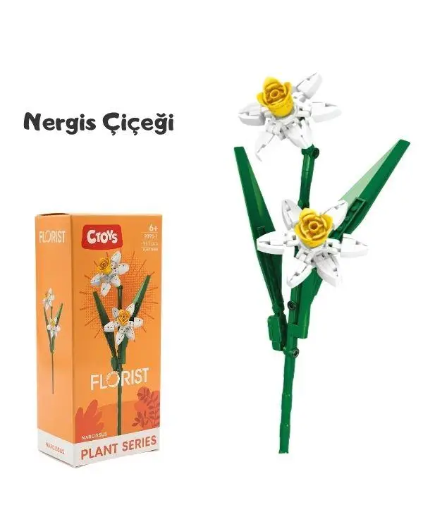 Ctoys Çiçek Yapım Blok Seti Florist 9095-1 Nergis Ctoys Çiçek Yapım Blok Seti Florist 9095-1 Nergis