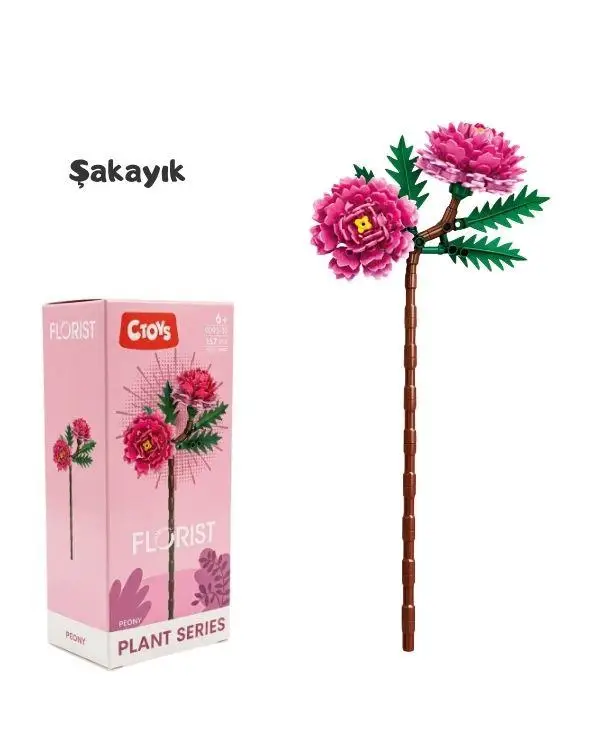 Ctoys Çiçek Yapım Blok Seti Florist 9095-10 Şakayık Ctoys Çiçek Yapım Blok Seti Florist 9095-10 Şakayık