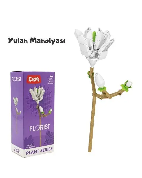 Ctoys Çiçek Yapım Blok Seti Florist 9095-4 Yulan Manolyası Ctoys Çiçek Yapım Blok Seti Florist 9095-4 Yulan Manolyası