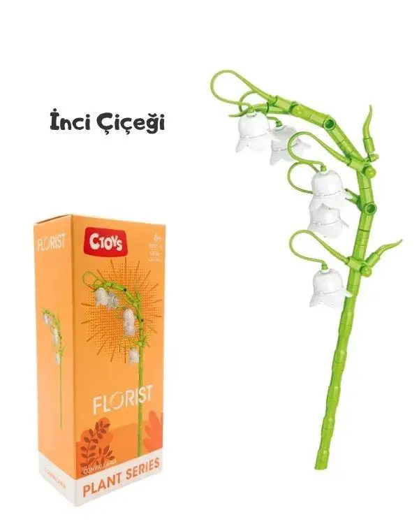 Ctoys Çiçek Yapım Blok Seti Florist 9095-5 İnci Ctoys Çiçek Yapım Blok Seti Florist 9095-5 İnci