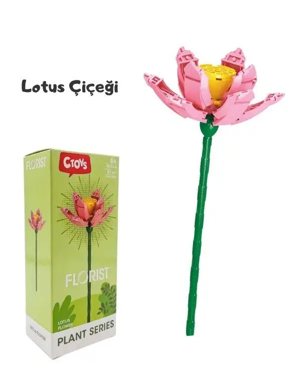 Ctoys Çiçek Yapım Blok Seti Florist 9095-8 Lotus Ctoys Çiçek Yapım Blok Seti Florist 9095-8 Lotus
