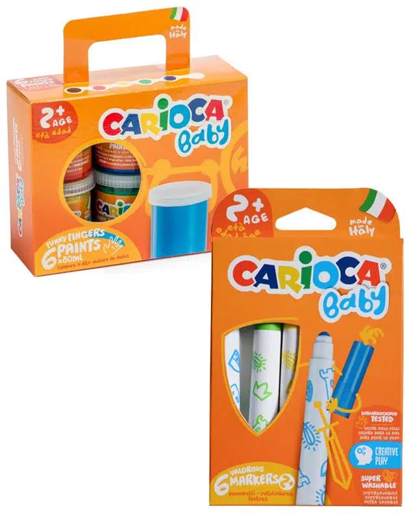 Carioca Baby Parmak Boya ve Carioca Baby Marker 2 Adet Boyama Seti Carioca Baby Parmak Boya ve Carioca Baby Marker 2 Adet Boyama Seti