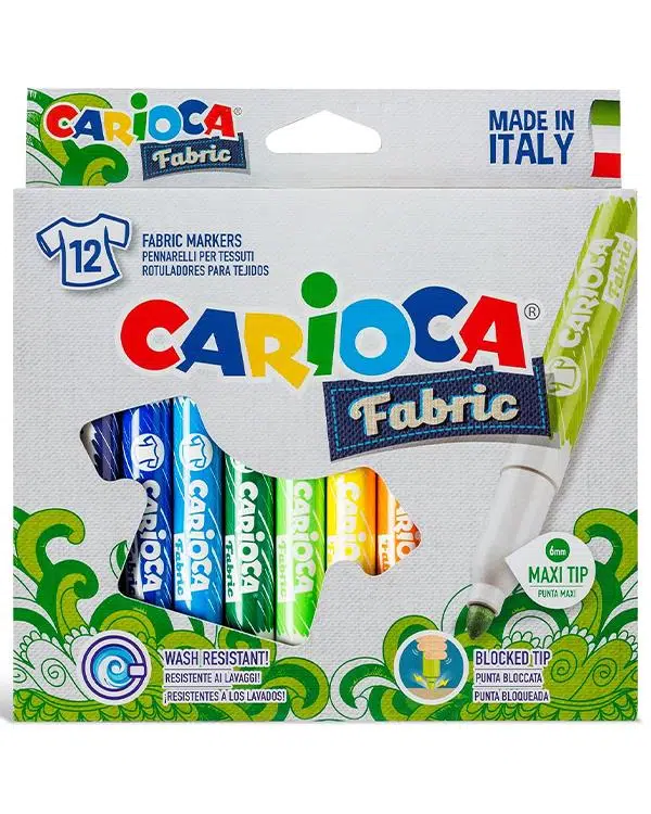 Carioca Kumaş Keçeli Boya Kalemi Maxi 12'li