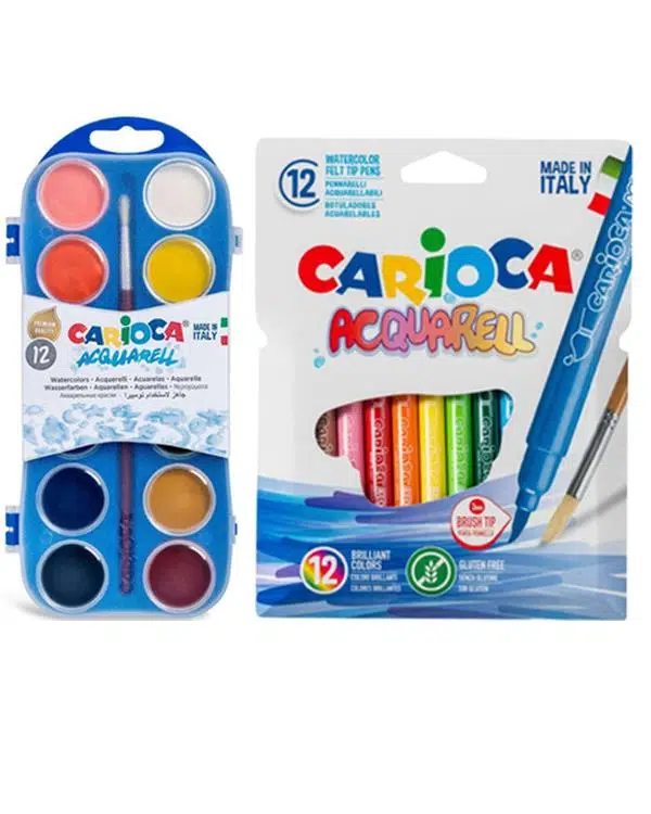 Carioca Acquarell Keçeli Kalem ve Sulu Boya Seti