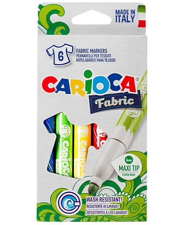 Carioca Kumaş Keçeli Boya Kalemi Maxi 6'lı