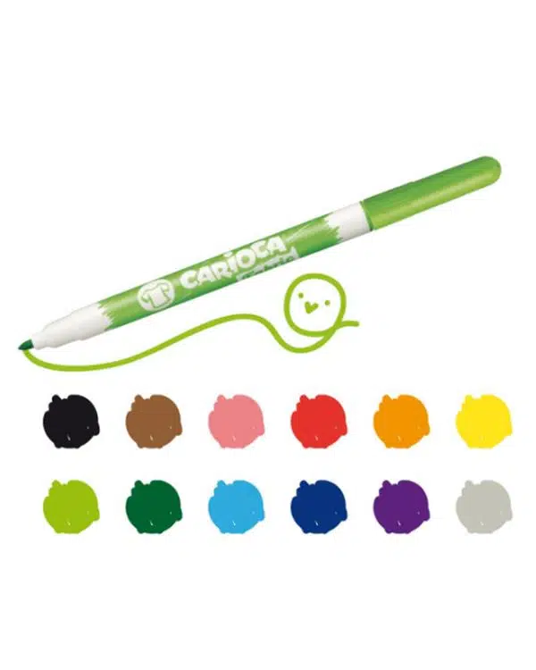 Carioca Fabric Liner Kumaş Boya Kalemi 10 Renk Carioca Fabric Liner Kumaş Boya Kalemi 10 Renk