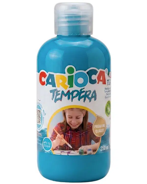 Carioca Tempera Süper Yıkanabilir Mavi Suluboya 250 ML