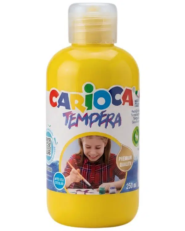 Carioca Tempera Süper Yıkanabilir Sarı Suluboya 250 ML