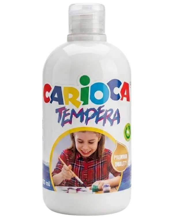 Carioca Tempera Süper Yıkanabilir Beyaz Suluboya 500 ML