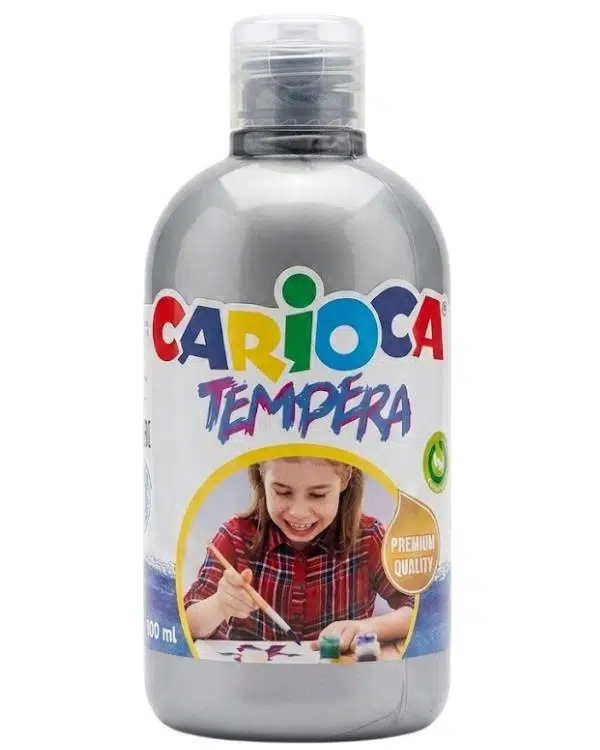 Carioca Tempera Süper Yıkanabilir Gümüş Suluboya 500 ML