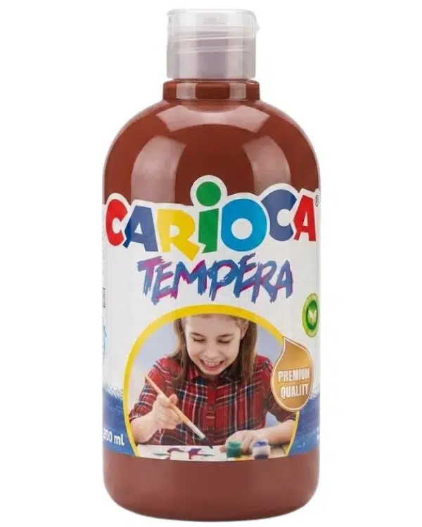 Carioca Tempera Süper Yıkanabilir Kahverengi Suluboya 500 ML