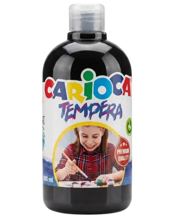 Carioca Tempera Süper Yıkanabilir Siyah Suluboya 500 ML