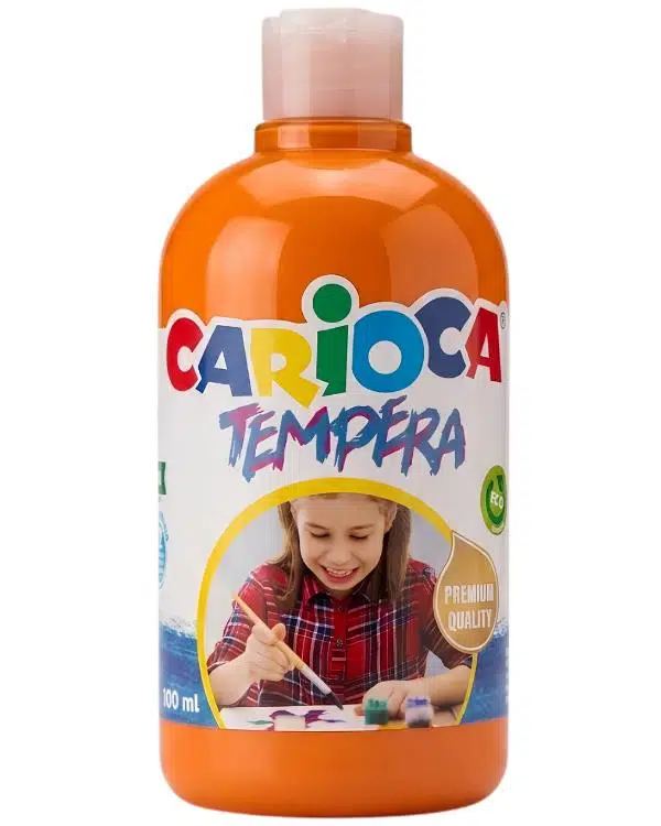 Carioca Tempera Süper Yıkanabilir Turuncu Suluboya 500 ML