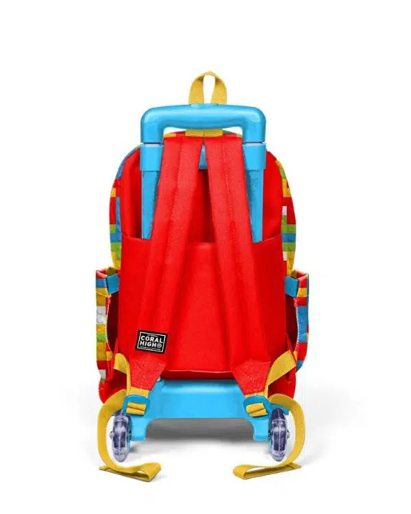 Coral High Renkli Blok Desenli Çekçekli Okul Çantası 23975 Coral High Renkli Blok Desenli Çekçekli Okul Çantası 23975