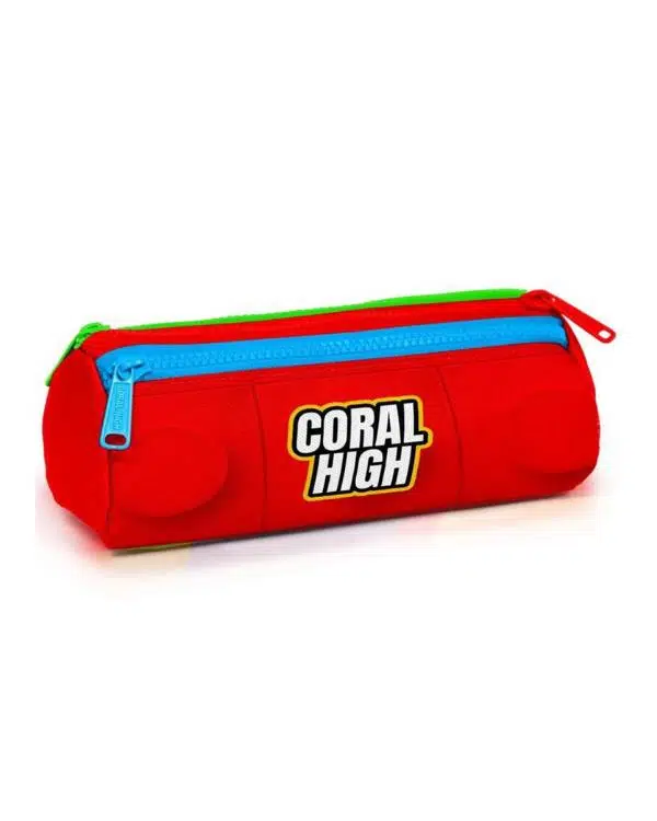 Coral High Renkli Blok Desenli Üç Bölmeli Kalem Çantası 22091 Coral High Renkli Blok Desenli Üç Bölmeli Kalem Çantası 22091