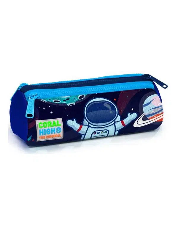 Coral High Kids Saks Mavi Astronot Desenli Kalem Çantası 22024