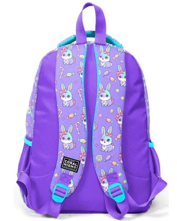 Coral High Milka Su Yeşili Tavşan Desenli Üç Bölmeli Okul Sırt Çantası 33255 Coral High Milka Su Yeşili Tavşan Desenli Üç Bölmeli Okul Sırt Çantası 33255