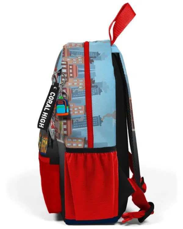 Coral High Minik Yuva Sırt Çantası Kırmızı Mavi İtfafiye Desenli İki Bölmeli 33263 Coral High Minik Yuva Sırt Çantası Kırmızı Mavi İtfafiye Desenli İki Bölmeli 33263