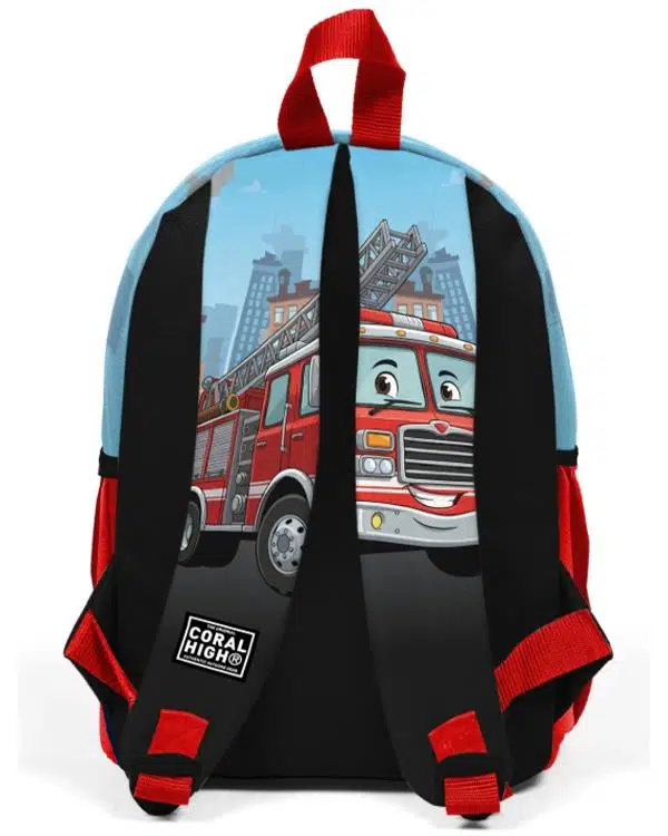 Coral High Minik Yuva Sırt Çantası Kırmızı Mavi İtfafiye Desenli İki Bölmeli 33263 Coral High Minik Yuva Sırt Çantası Kırmızı Mavi İtfafiye Desenli İki Bölmeli 33263