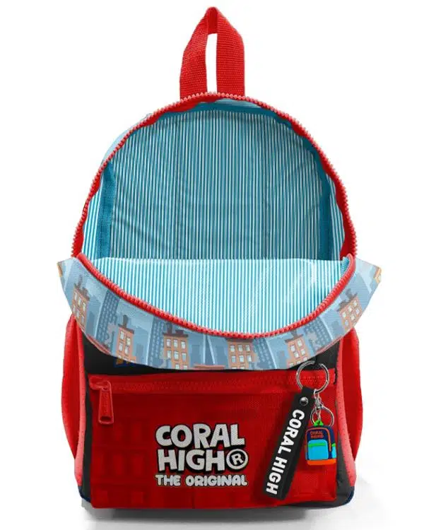 Coral High Minik Yuva Sırt Çantası Kırmızı Mavi İtfafiye Desenli İki Bölmeli 33263 Coral High Minik Yuva Sırt Çantası Kırmızı Mavi İtfafiye Desenli İki Bölmeli 33263