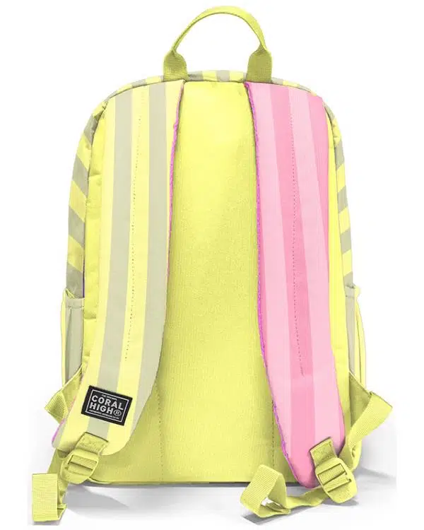 Coral High Pembe Sarı Çizgi Desenli Okul Sırt Çantası 33223 Coral High Pembe Sarı Çizgi Desenli Okul Sırt Çantası 33223