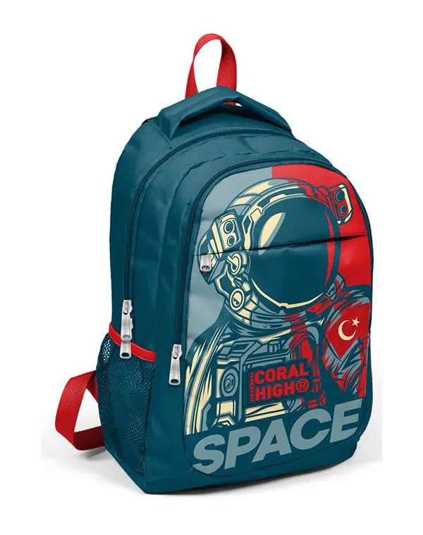Coral High Okul Sırt Çantası Astronot Desenli 14389
