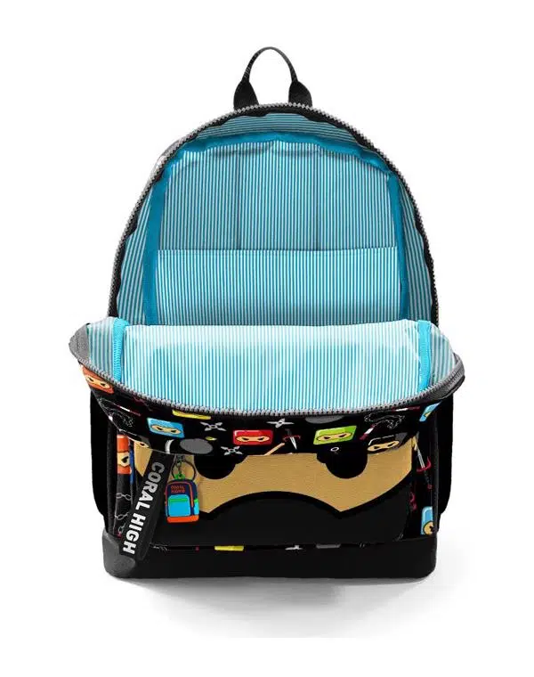 Coral High Siyah Ninja Desenli Okul Sırt Çantası 23473 Coral High Siyah Ninja Desenli Okul Sırt Çantası 23473