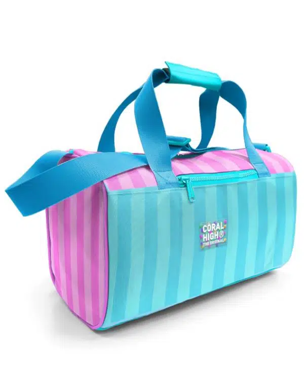 Coral High Turkuaz Pembe Çizgili Spor Çantası 27521