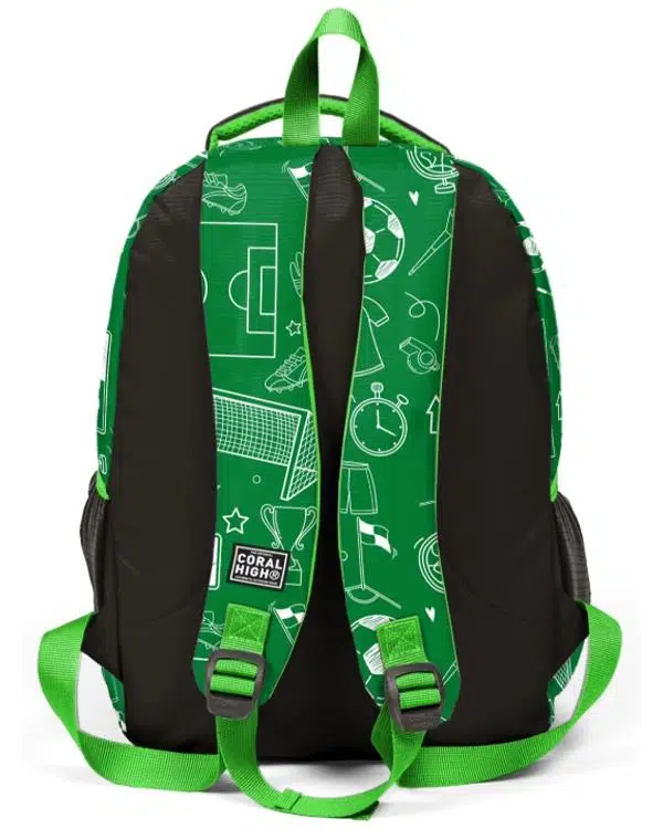 Coral High Yeşil Futbol Desenli Üç Bölmeli Okul Sırt Çantası 33247 Coral High Yeşil Futbol Desenli Üç Bölmeli Okul Sırt Çantası 33247