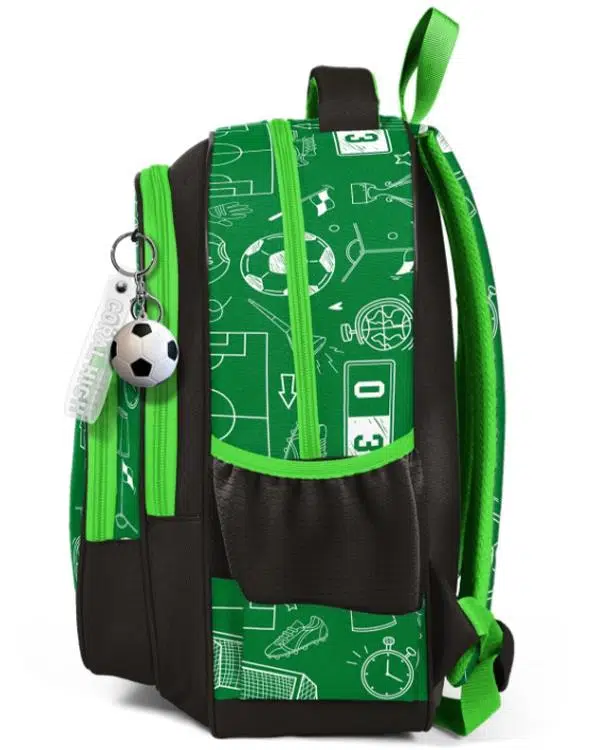 Coral High Yeşil Futbol Desenli Üç Bölmeli Okul Sırt Çantası 33247 Coral High Yeşil Futbol Desenli Üç Bölmeli Okul Sırt Çantası 33247