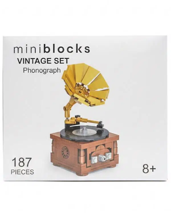 Ctoys Mini Block Vintage Set Phonograph SKB8230