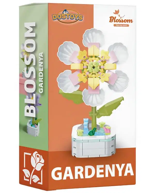 Dostoys Yapı Taşı Serisi Çiçek Yapım Seti Gardenya