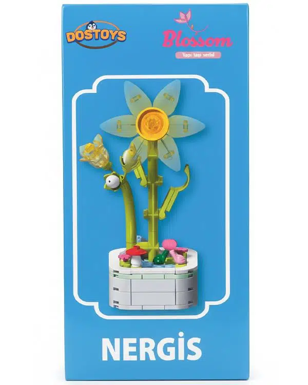 Dostoys Yapı Taşı Serisi Çiçek Yapım Seti Nergis