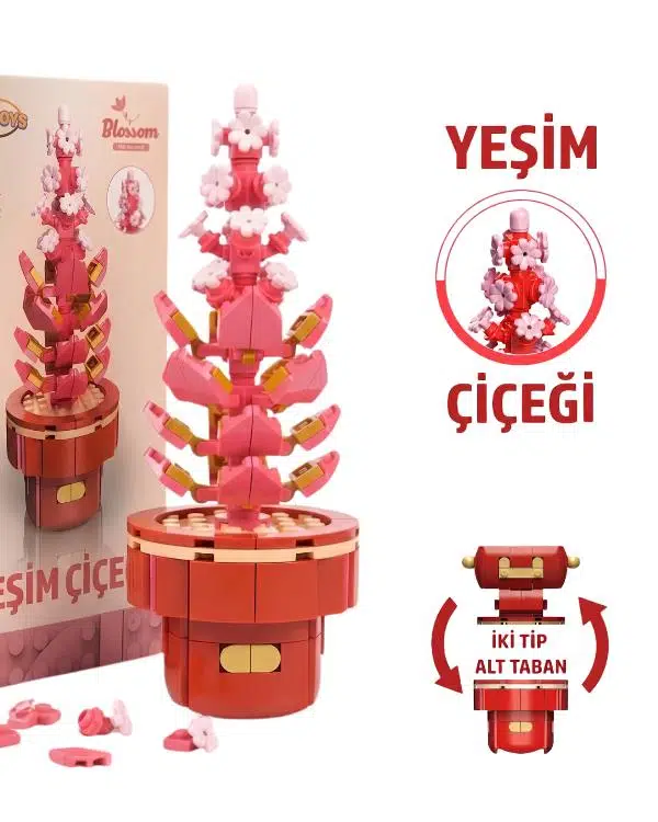 Dostoys Yapı Taşı Serisi Çiçek Yapım Seti Yeşim Çiçeği 200 Parça Dostoys Yapı Taşı Serisi Çiçek Yapım Seti Yeşim Çiçeği 200 Parça