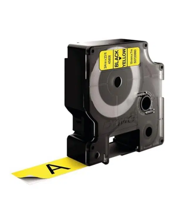 Dymo D1 Yedek Şerit 19mmx7m Sarı Siyah 45808 Dymo D1 Yedek Şerit 19mmx7m Sarı Siyah 45808