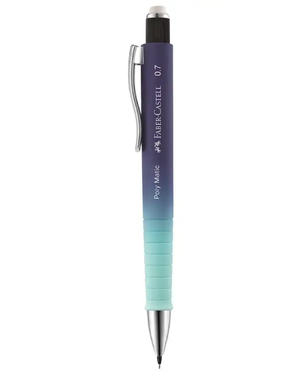 Faber Castell Poly Matic 0.7 mm Mavi Turkuaz Versatil Kalem 