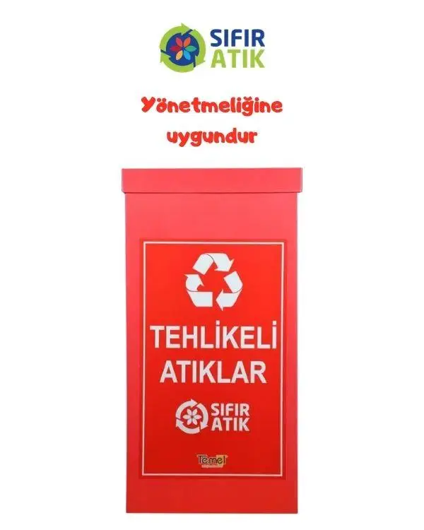 Geri Dönüşüm Kutusu - Atık Kutusu (TEHLİKELİ ATIKLAR)