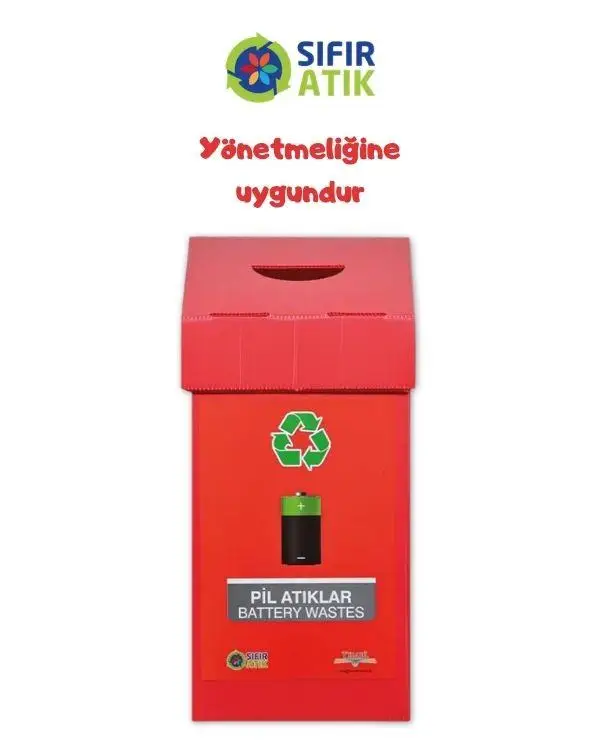 Geri Dönüşüm Kutusu Pil Atık Kutusu