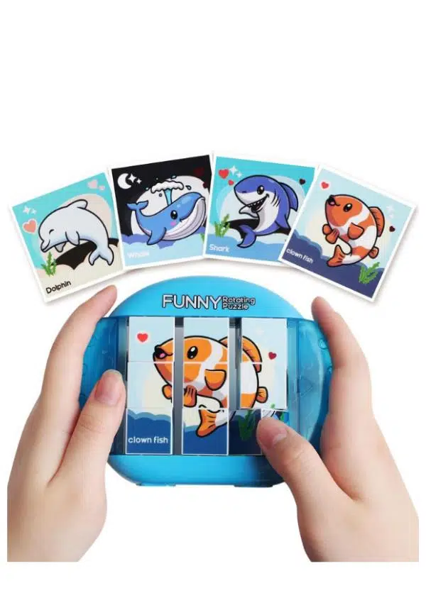 Gokidy 4 Farklı Eğlenceli Dönen Puzzle Mavi Gokidy 4 Farklı Eğlenceli Dönen Puzzle Mavi