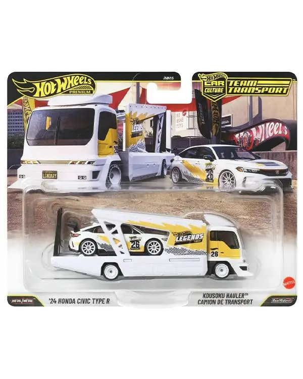 Hot Wheels Premium Legends Tour 24 Honda Civic Type R ve Kousoku Hauler JMN15