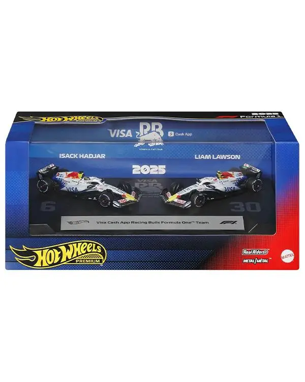 Hot Wheels Premium Visa Cash App Racing Bulls Formula 1 2li Set JMM94